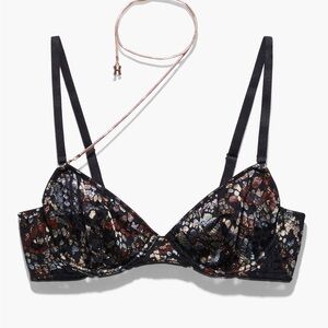 COLD-HEARTED SNAKE LACE UNLINED DEMI BRA